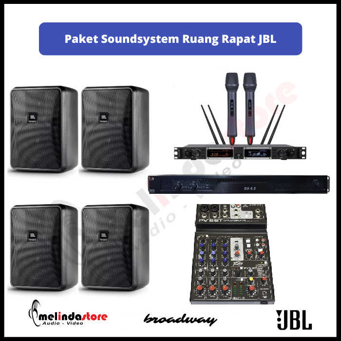 Paket Sound System Ruang Rapat Speaker JBL - Luas 50m2 B